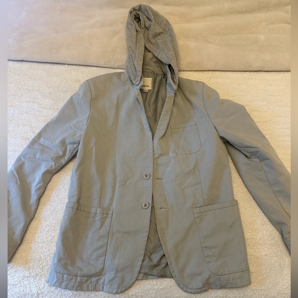 Diesel Men’s Jacket Coat with Removable Hood